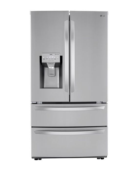 LMXC22626S 22 cu ft. Smart Counter Depth Double Freezer Refrigerator - Image 1